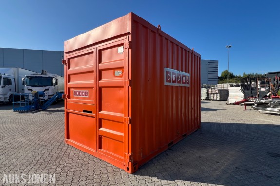 15 fot Seut Industrier AS 10-C13-LC sagcontainer med Ernex gjerdesag