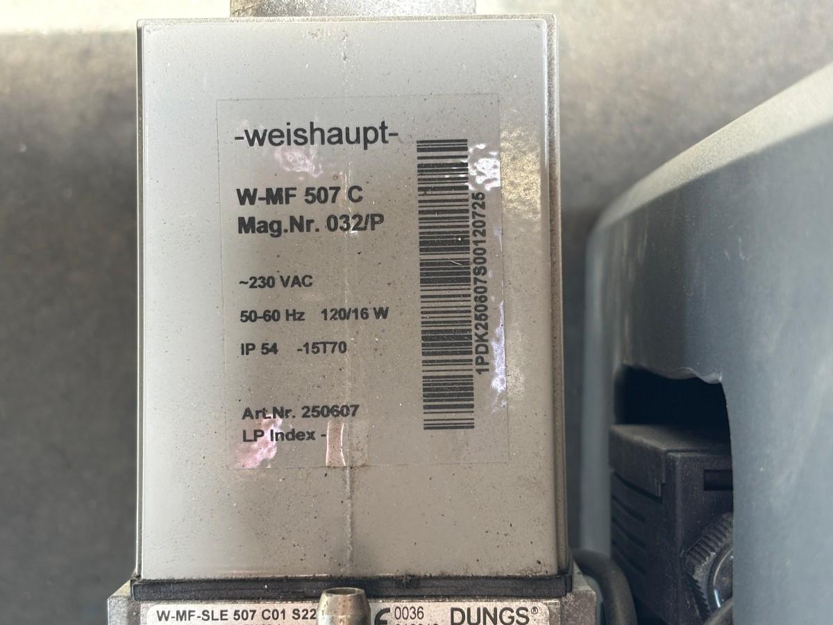 3stk Weishaupt WG20F/1-C LN gassbrenner for propan - 80-200kW