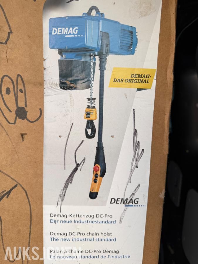 2019 NY Demag DC-ProDC 15 elektrisk kjettingtalje – 1,6 tonn – 2019
