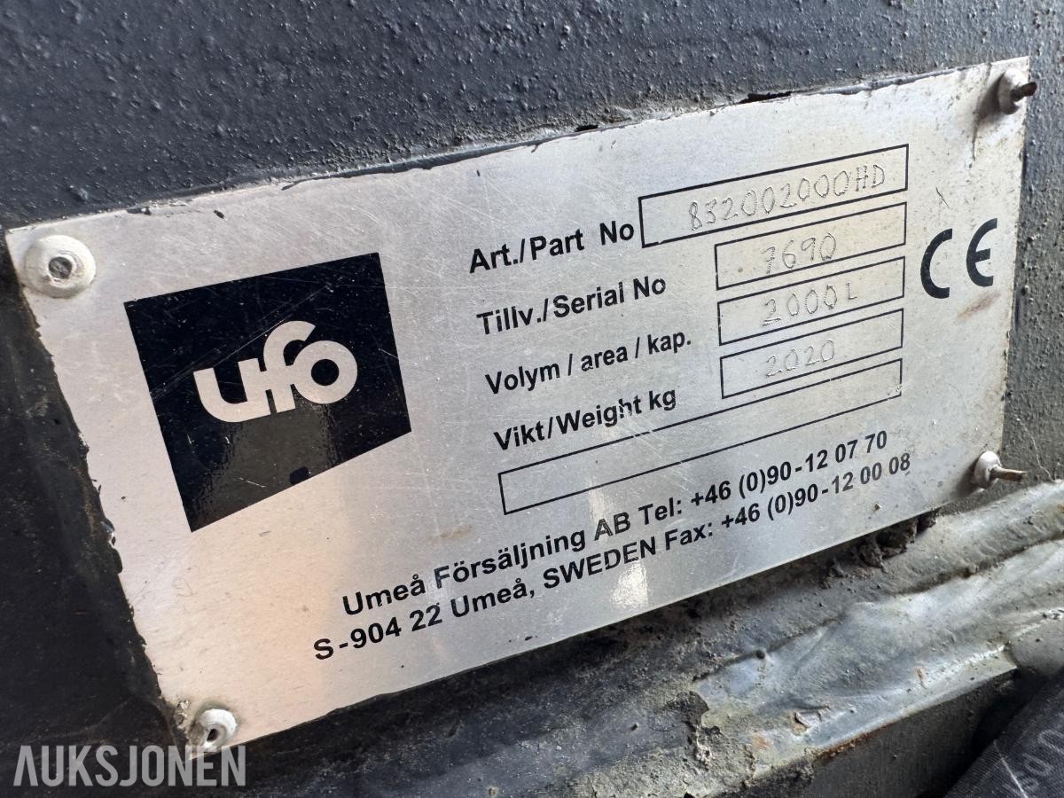 UFO tiltskuffe med S80 feste 