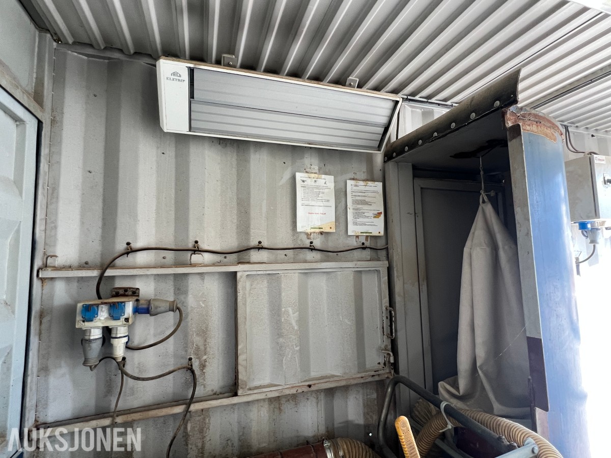 15 fot BNS 10-C13-LC sagcontainer med Ernex gjerdesag