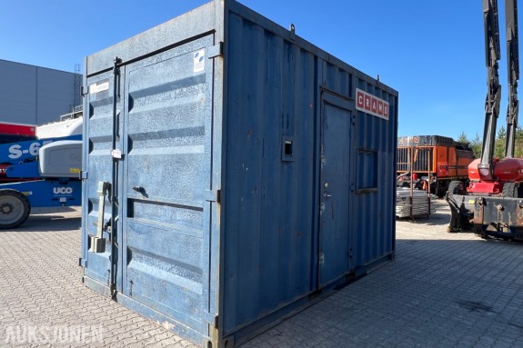 15 fot BNS 10-C13-LC sagcontainer med Ernex gjerdesag