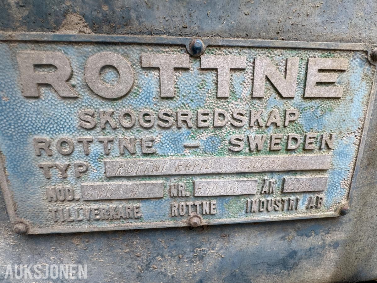 1986 Rottne Rapid / snoken 6 WD-H hogstmaskin