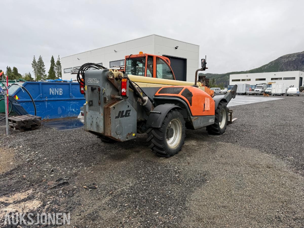 2008 JLG 4017 PS teleskoptruck med gafler og skuff