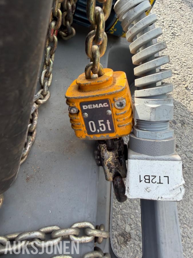 DEMAG DKUN 5-500 elektrisk kjettingtalje – 500 kg – 13 m