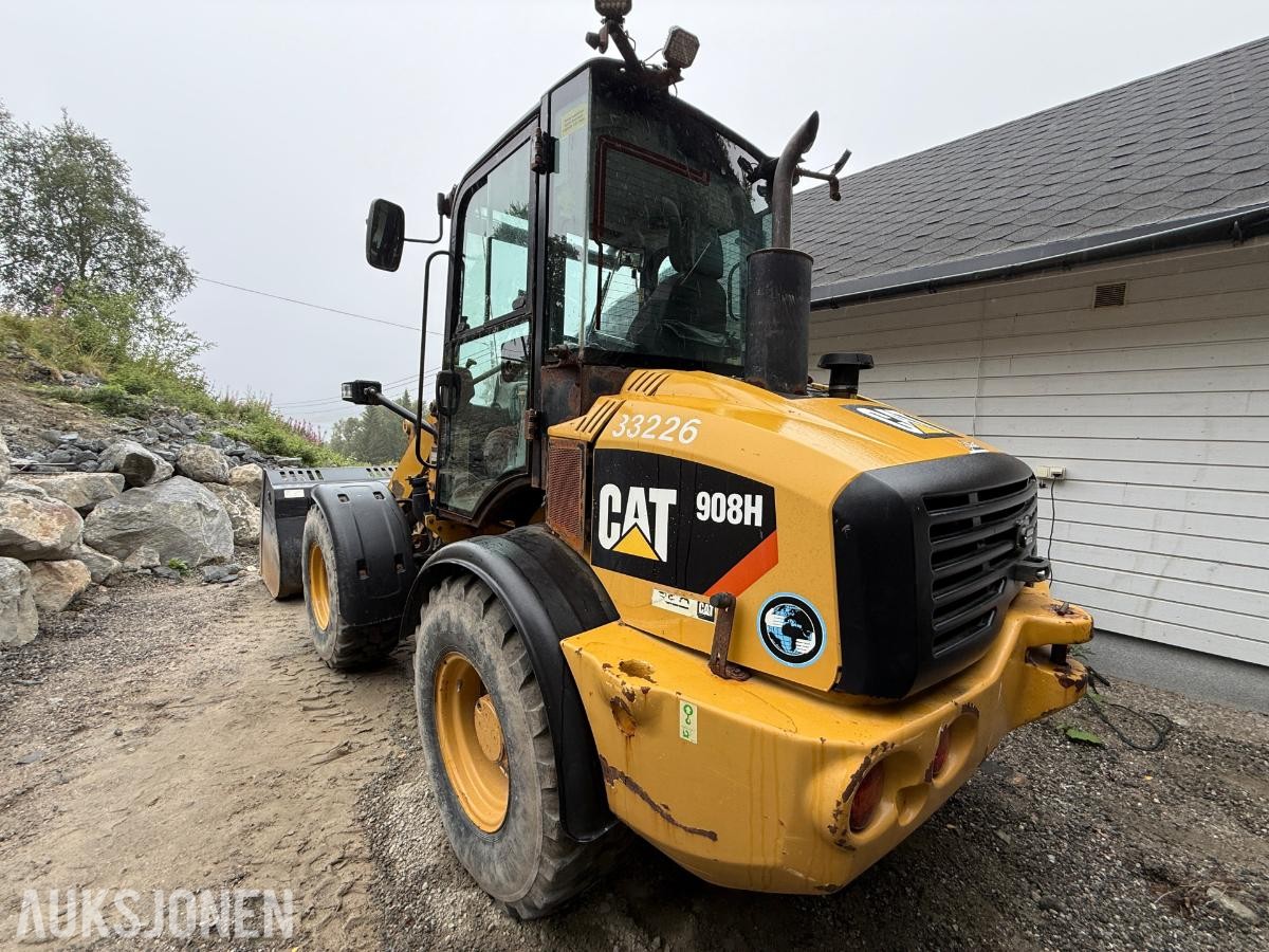 2012 CAT 908H hjullaster med ABL-skuff – 5288 timer