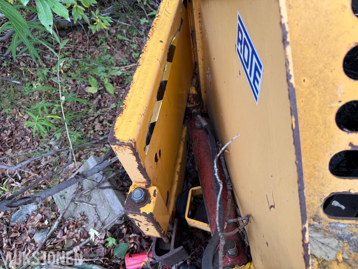 Rote 1100 hydraulisk Klappvingeskuffe, Liten BM Feste, 110 bredde