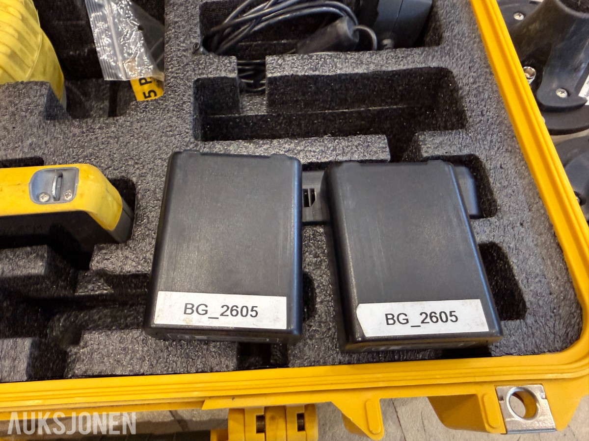 Pakke med landmålings-/GPS-utstyr – GeoMax, Epiroc og Trimble