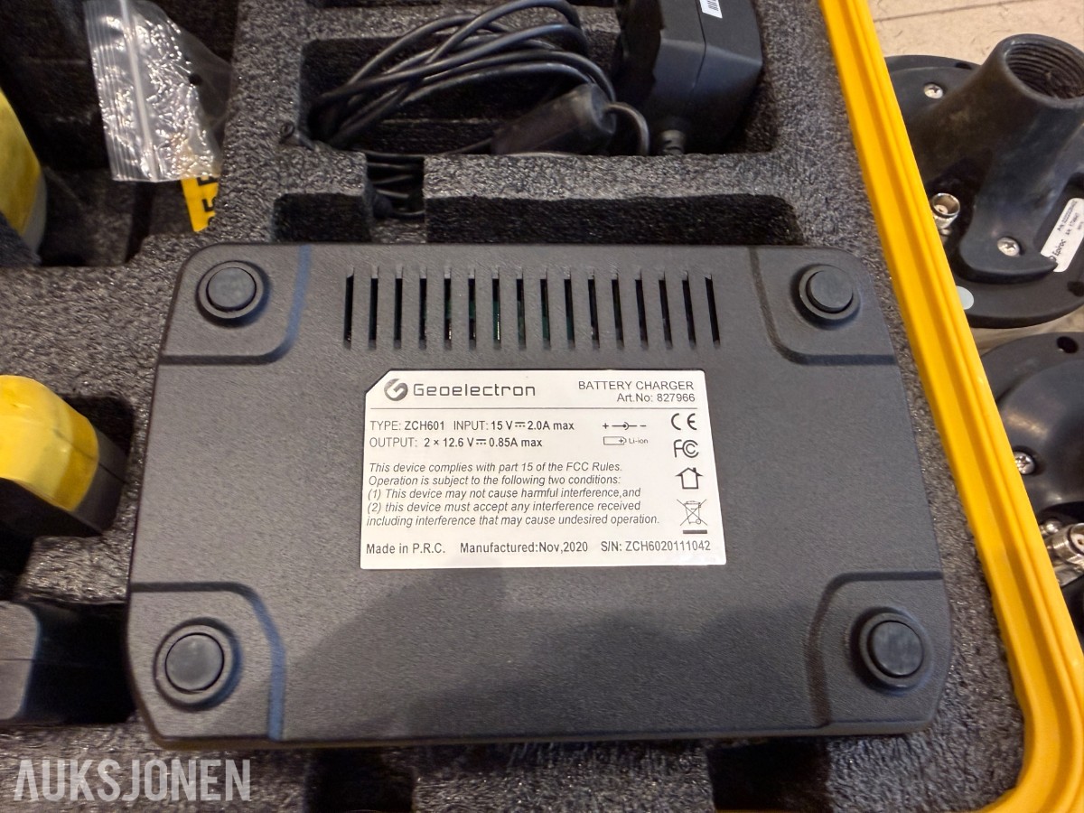 Pakke med landmålings-/GPS-utstyr – GeoMax, Epiroc og Trimble