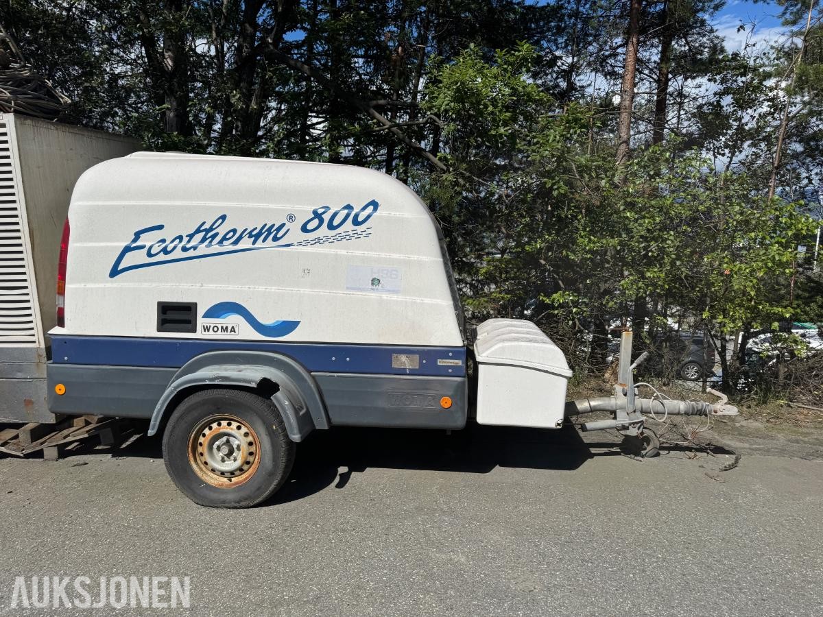 2008 WOMA Ecotherm 800 tilhengermontert høytrykksaggregat.