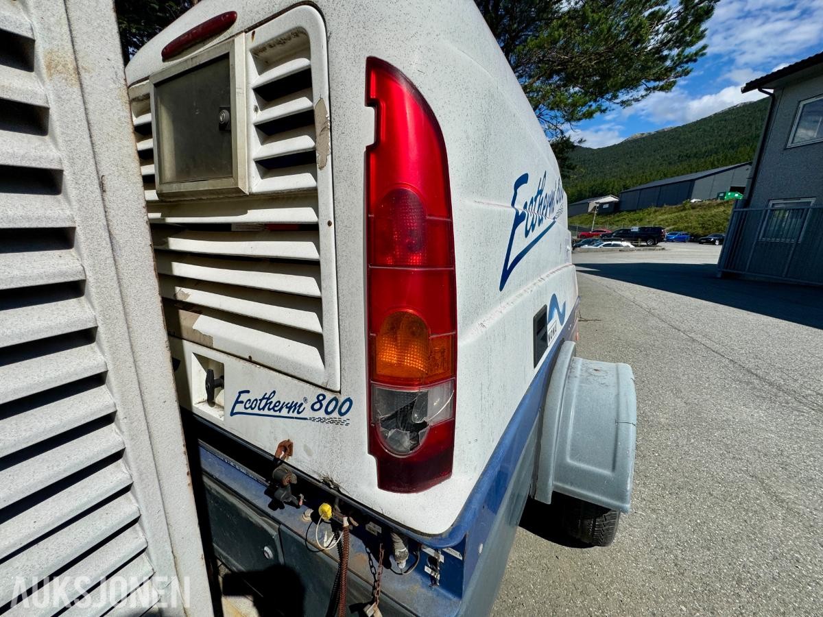 2008 WOMA Ecotherm 800 tilhengermontert høytrykksaggregat.