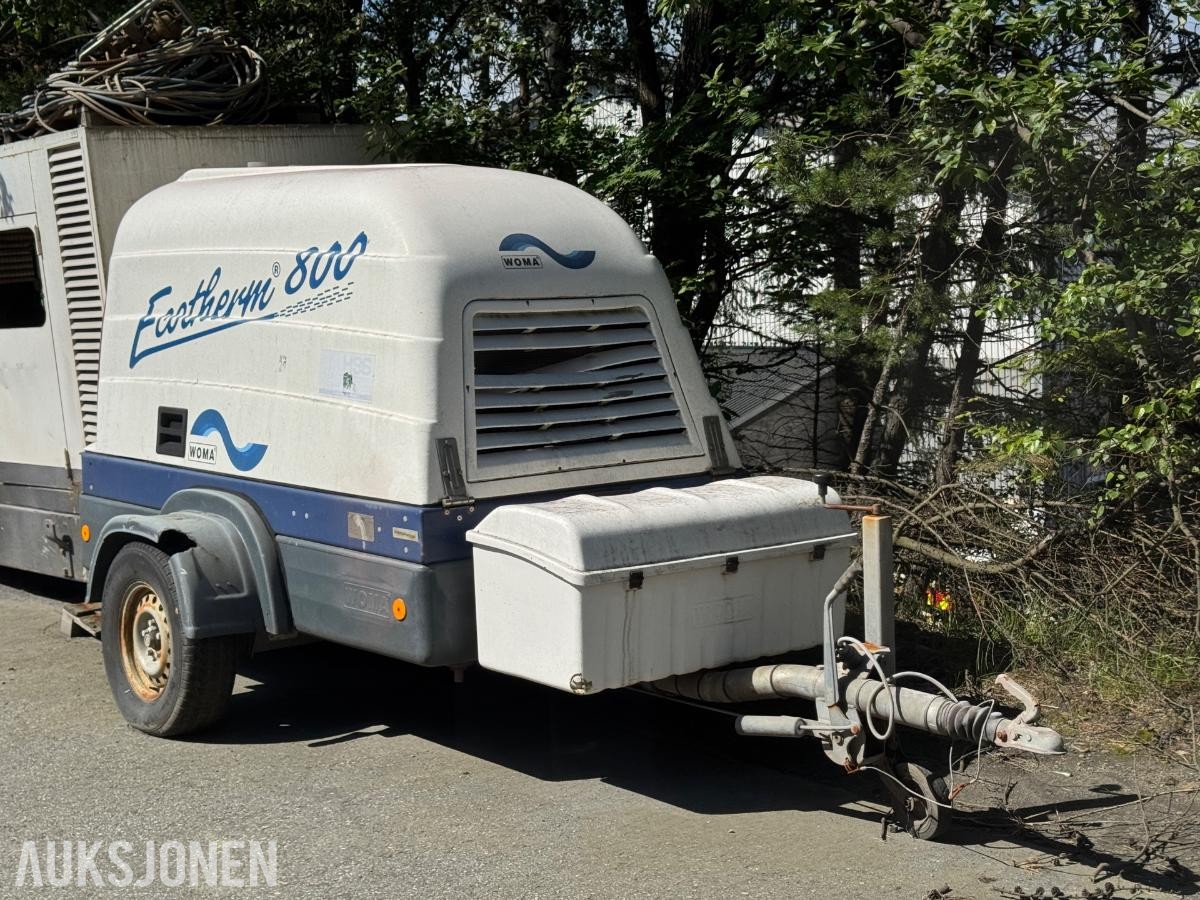 2008 WOMA Ecotherm 800 tilhengermontert høytrykksaggregat.