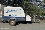 2008 WOMA Ecotherm 800 tilhengermontert høytrykksaggregat.