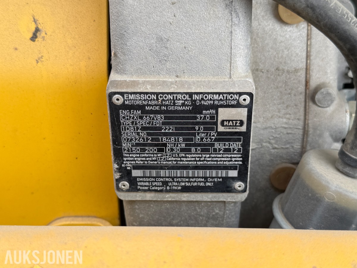 Atlas Copco Vibroplate, 300 timer