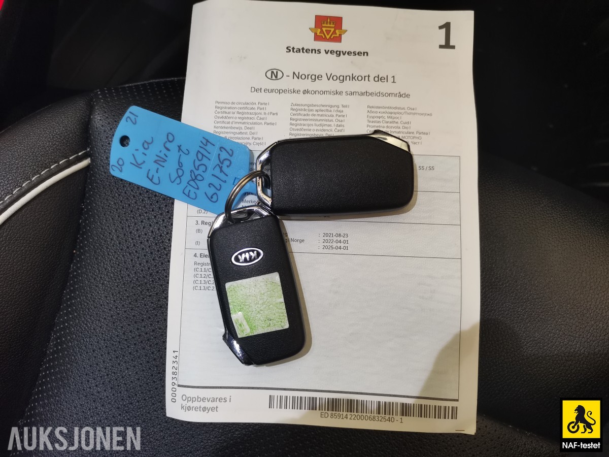 2021 Kia E-Niro 64 KWT 204 HK ACC SKINN JBL NAVI KAMERA LED FIL & BLINDSONEASSISTENT