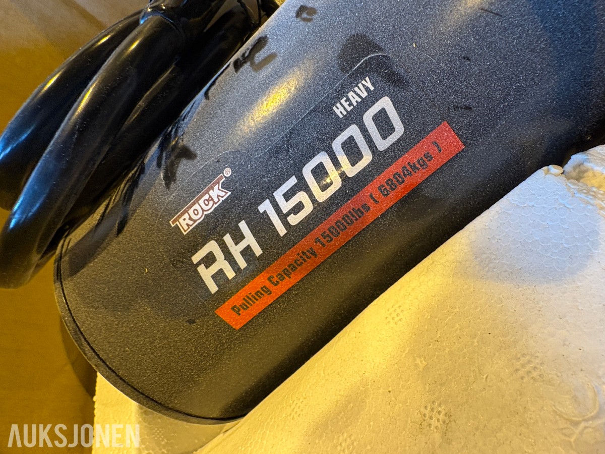 2025 Rock RH15000R elektrisk vinsj – 12 V / 6 804 kg
