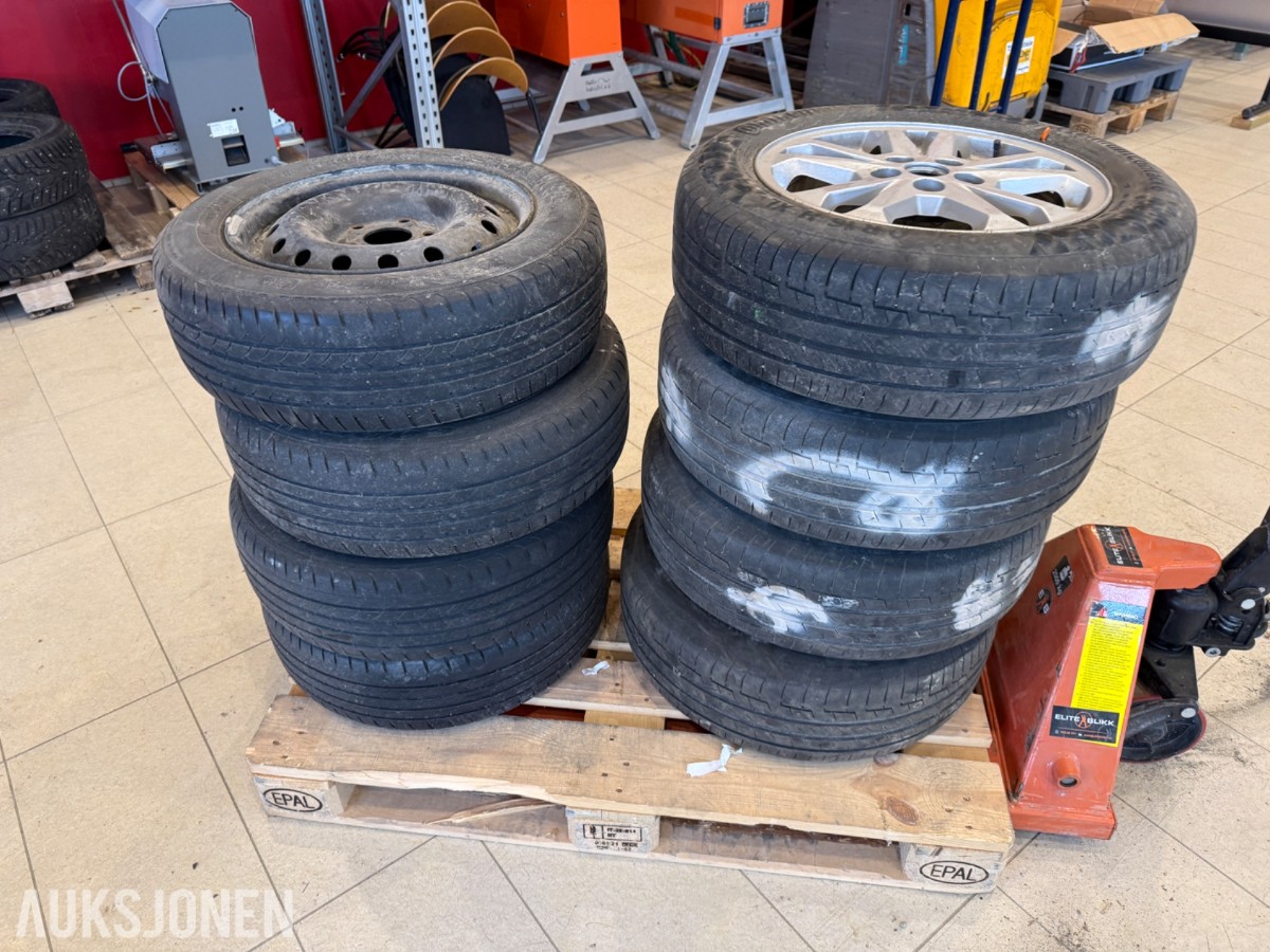 2 sett komplette hjul – totalt 8 stk.