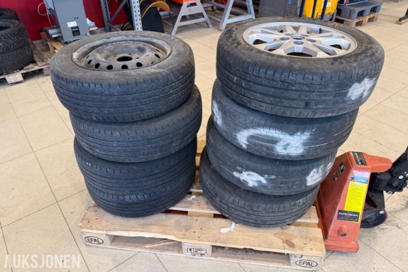 2 sett komplette hjul – totalt 8 stk.