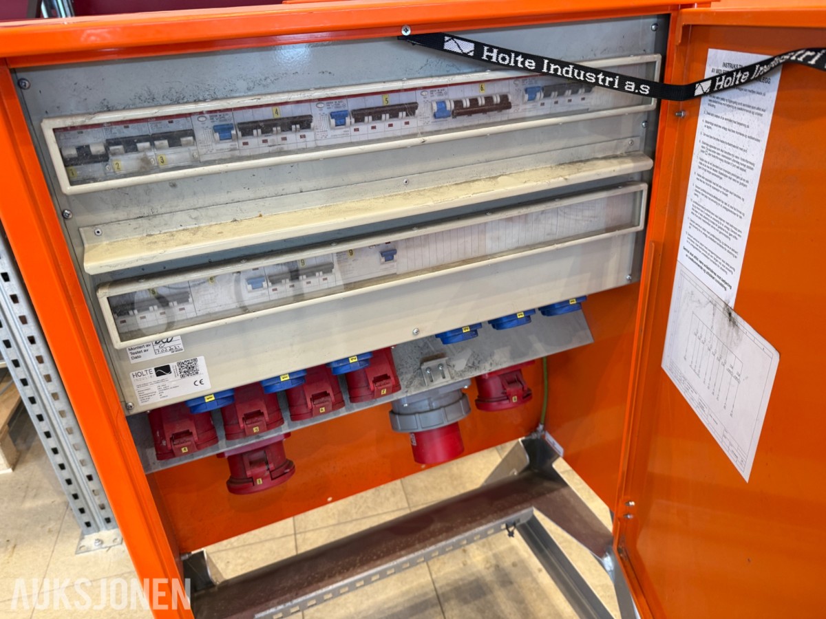 Holte Industri US 125A byggestrømsentral – 400V / 125A