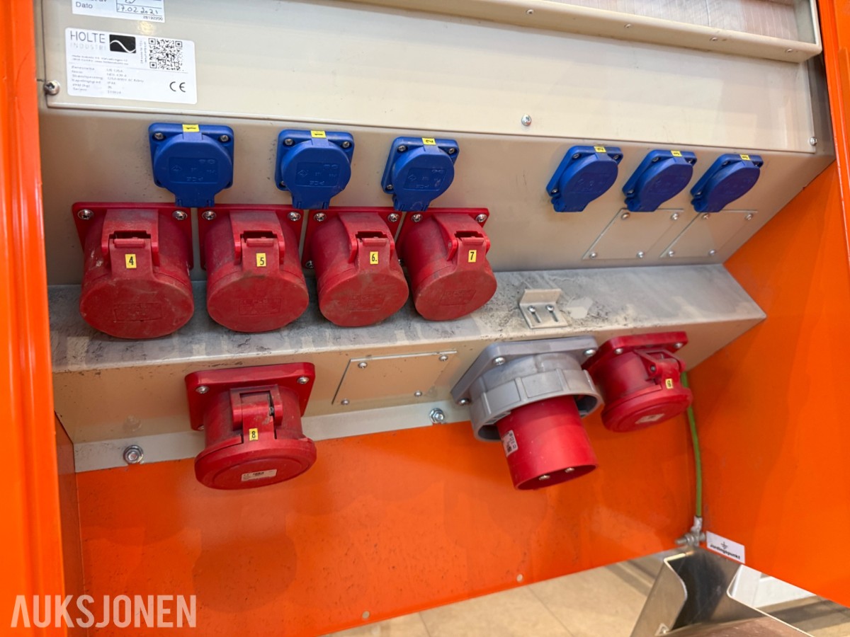 Holte Industri US 125A byggestrømsentral – 400V / 125A