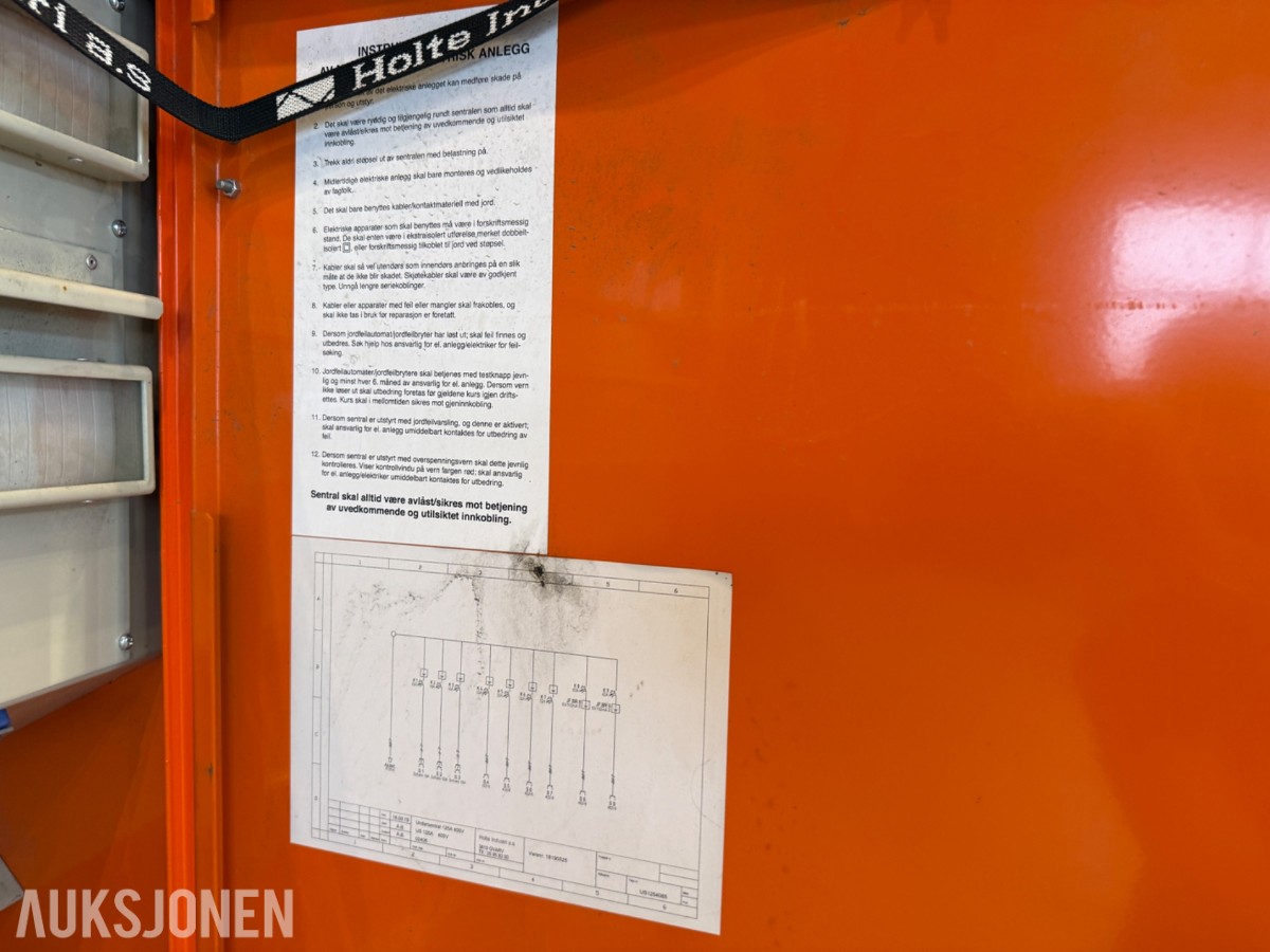 Holte Industri US 125A byggestrømsentral – 400V / 125A
