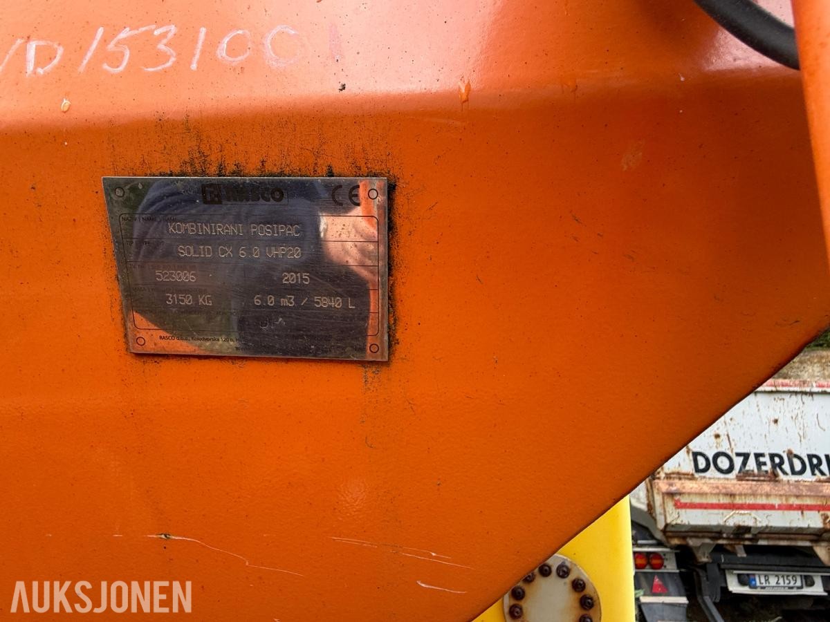 2015 RASCO KOMBINIRANI POSIPAC kombinert salt-/sandspreder