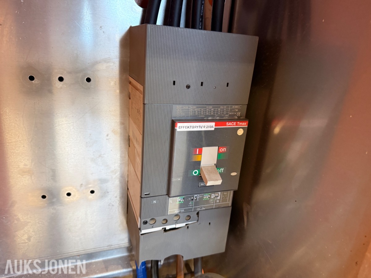 Byggestrømsentral / fordelingssentral med 230V og 400V uttak