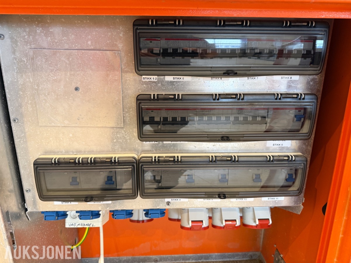 Byggestrømsentral / fordelingssentral med 230V og 400V uttak