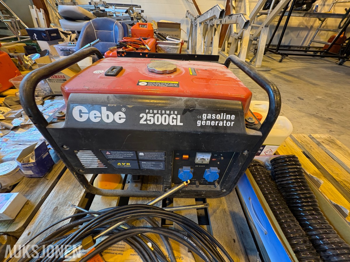 Gebe Powerman 2500GL bensinaggregat – 230 V