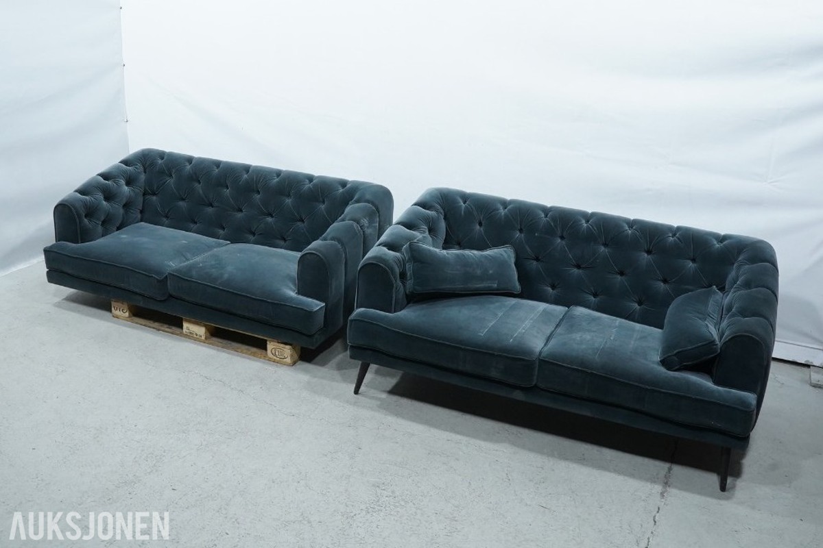 2 stk 2-seters sofaer fra IKEA - blå