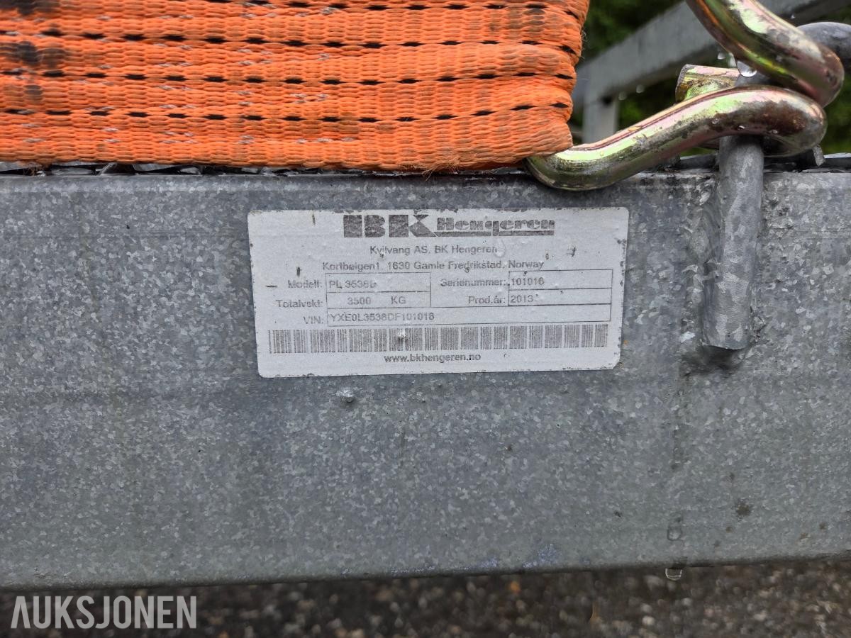 2013 BK Hengeren PL3538B Maskinhenger