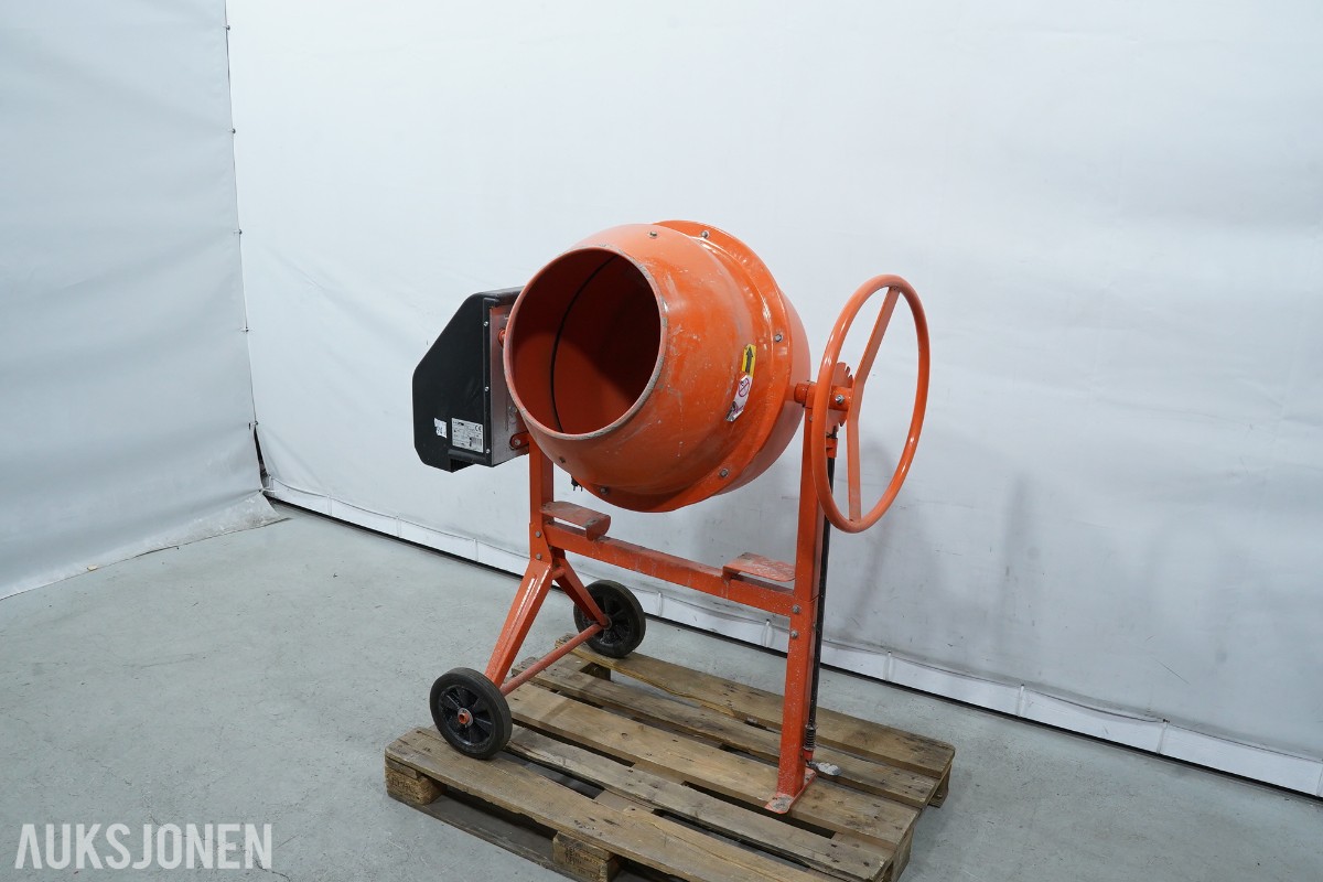 2019 SIRL B135 elektrisk betongblander – 100 liter blandevolum