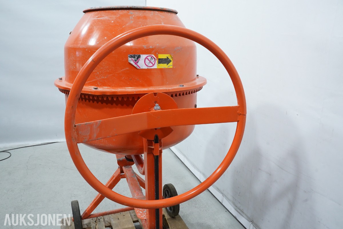 2019 SIRL B135 elektrisk betongblander – 100 liter blandevolum