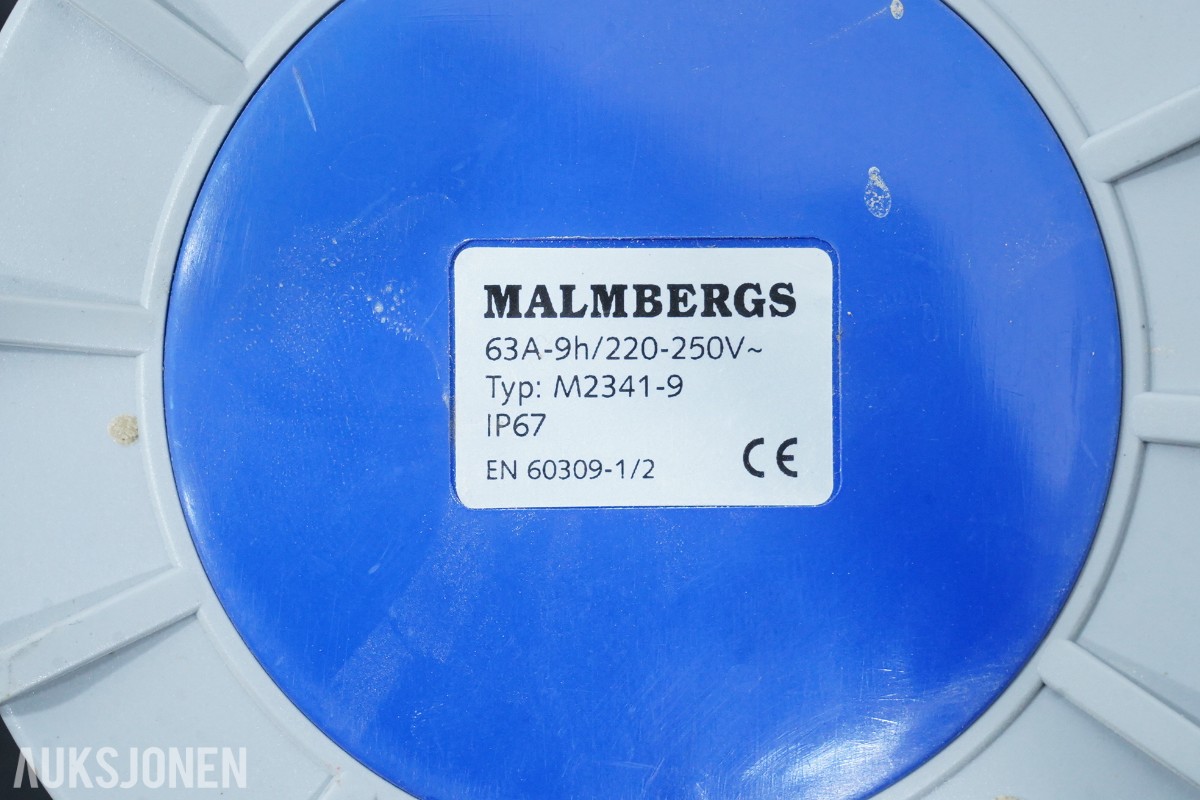Malmbergs industrikabler 32A/63A med CEE-kontakter og overgangsboks