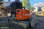 2016 Hitachi ZX85US-5A beltegraver 8 T engcon rotortilt-pusseskuffe-smalskuffe-sentralsmæring