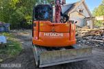 2016 Hitachi ZX85US-5A beltegraver 8 T engcon rotortilt-pusseskuffe-smalskuffe-sentralsmæring