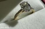 Egendesignet Cathedral style Ring 2,05 Carat Oval Cut Diamantring (D / VVS2) – IGI-Sertifisert 