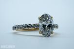 Egendesignet Cathedral style Ring 2,05 Carat Oval Cut Diamantring (D / VVS2) – IGI-Sertifisert 
