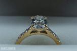Egendesignet Cathedral style Ring 2,05 Carat Oval Cut Diamantring (D / VVS2) – IGI-Sertifisert 