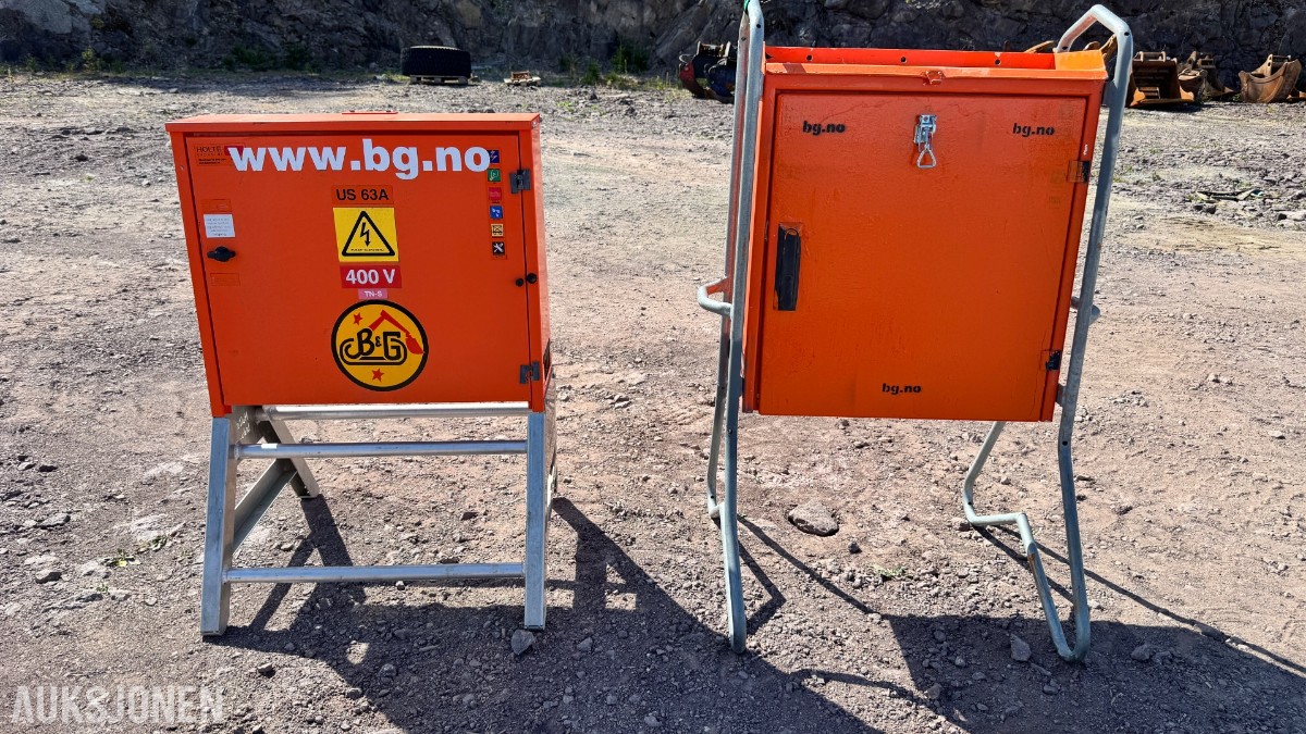 Holte Industri byggestrømsentraler – 63A / 400V - 2 stk