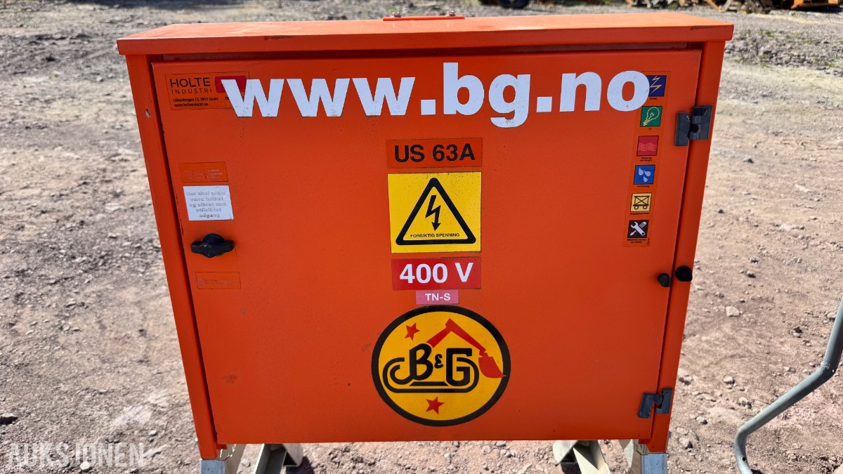 Holte Industri byggestrømsentraler – 63A / 400V - 2 stk