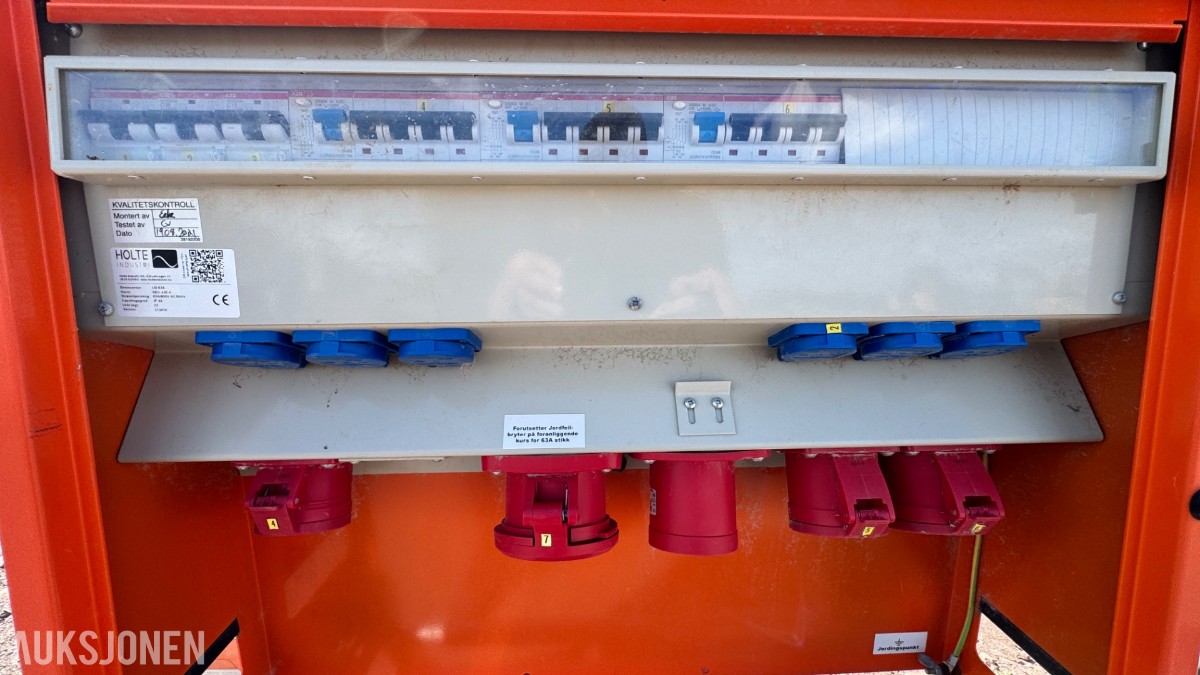 Holte Industri byggestrømsentraler – 63A / 400V - 2 stk