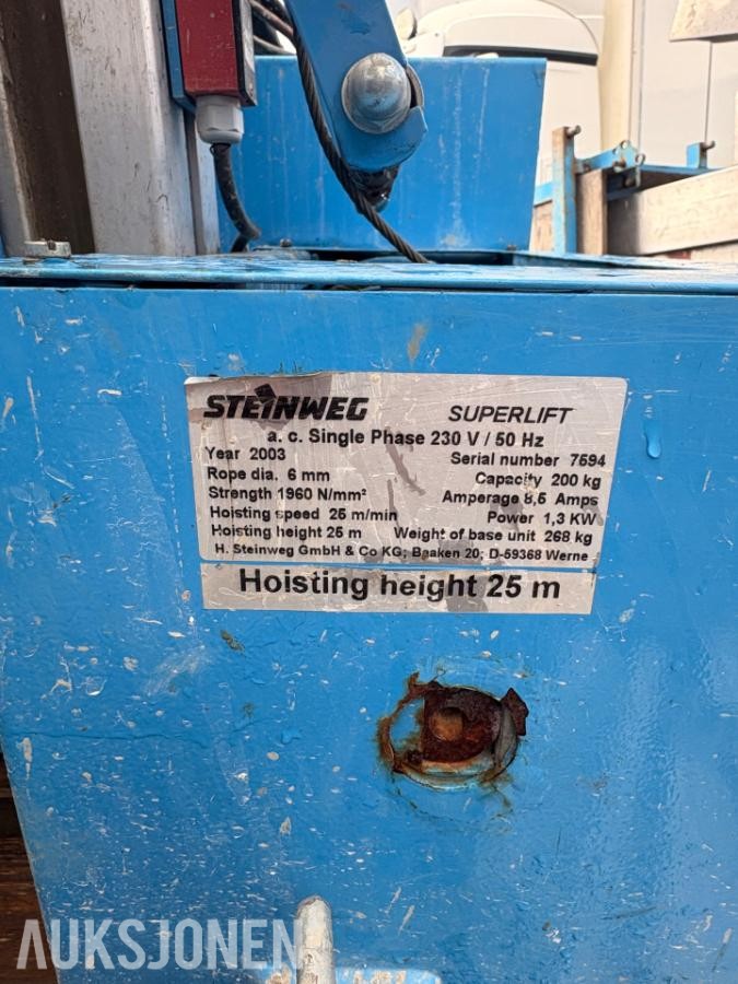 2003 Steinweg Superlift stillasheis - ingen minstepris