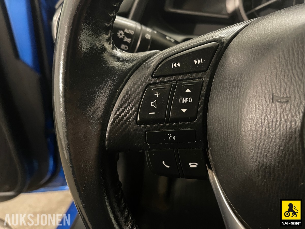 2016 Mazda 2 90HK KJØREFELTASSISTENT NAVI CRUISE NØKKELFRI