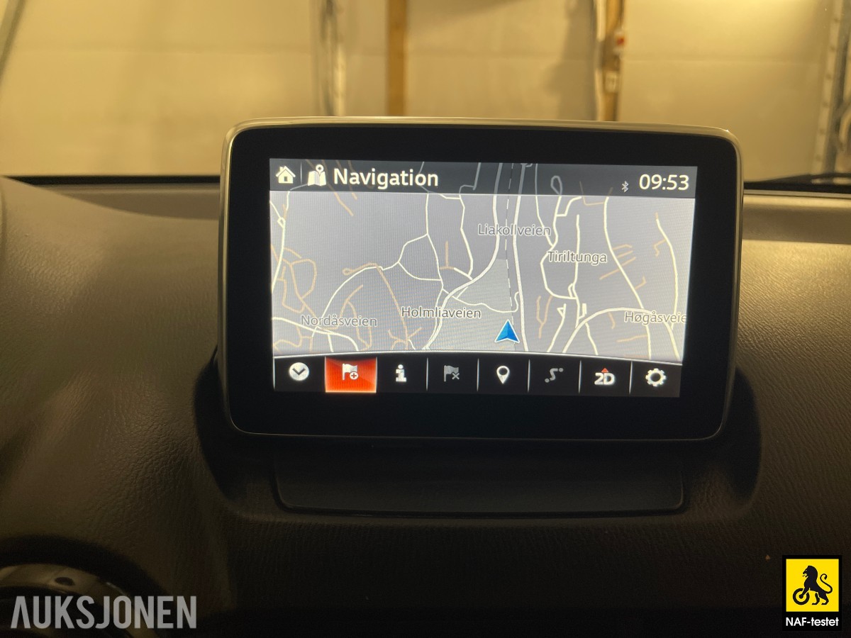 2016 Mazda 2 90HK KJØREFELTASSISTENT NAVI CRUISE NØKKELFRI