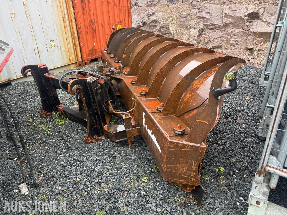 Holms TKH-101-400 4,0 m snøskjær / diagonalplog – hydraulisk sving – hjullasterfeste