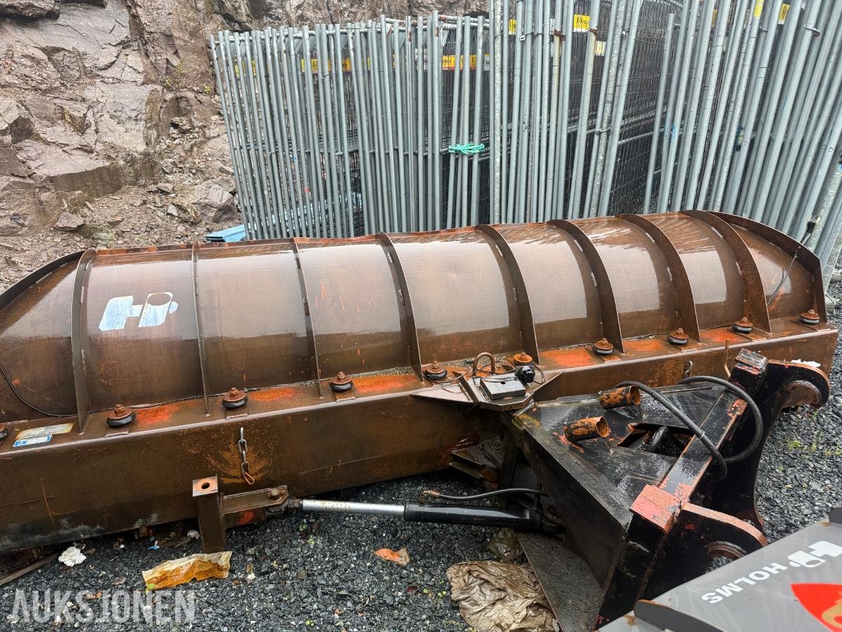 Holms TKH-101-400 4,0 m snøskjær / diagonalplog – hydraulisk sving – hjullasterfeste