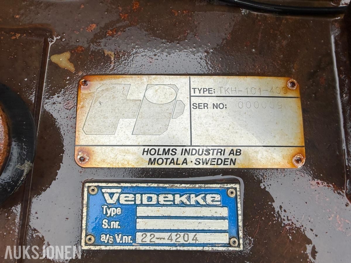 Holms TKH-101-400 4,0 m snøskjær / diagonalplog – hydraulisk sving – hjullasterfeste