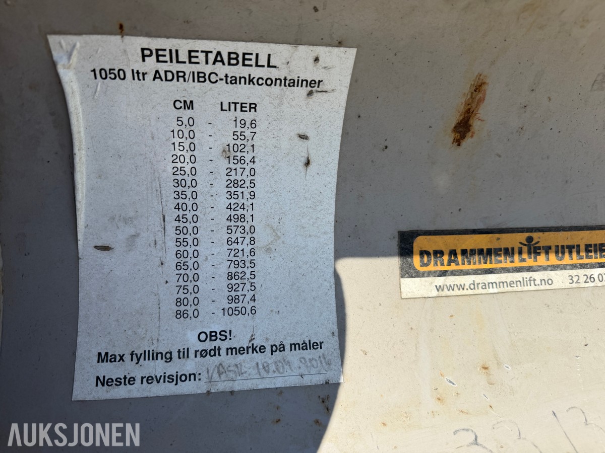 Dieseltank 1100 Liter
