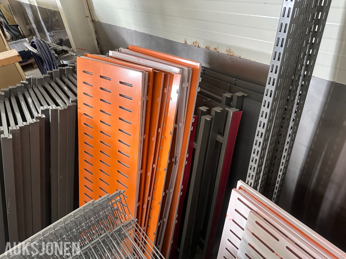 Butikkinnredning / lagerreoler | Metallreoler | Trådkurver og hyller